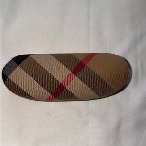 Burberry Checkered Glasses Case - Brown and Black